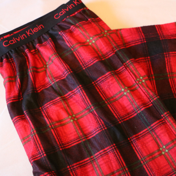 Cyber Monday - Price Lowered -Calvin Klein Red Plaid Boys14/16 Pajama PJ Pants